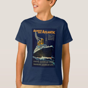 T-SHIRT OCEAN LINER EUROPE AMÉRIQUE