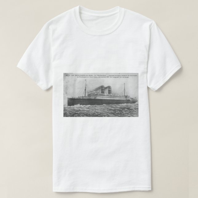 T-shirt Ocean liner Rotterdam 1910 (Design devant)