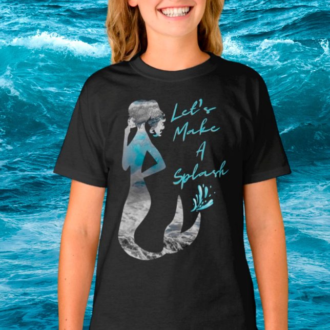 T-shirt Ocean Mermaid Let's Make A Splash (Créateur téléchargé)