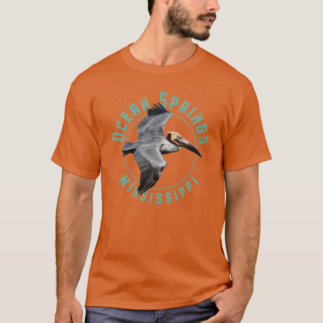 T-shirt Ocean Springs Mississippi Grande Taille (Devant)