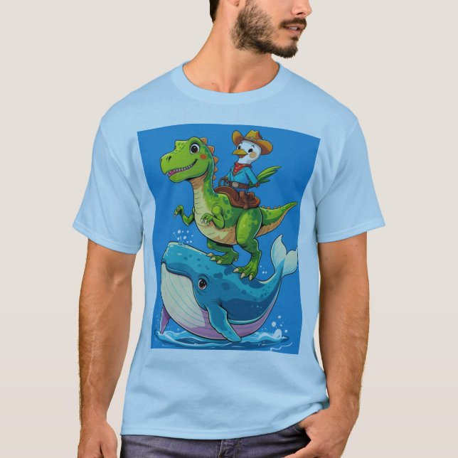 T-shirt Oceanic Dino Duo (Devant)