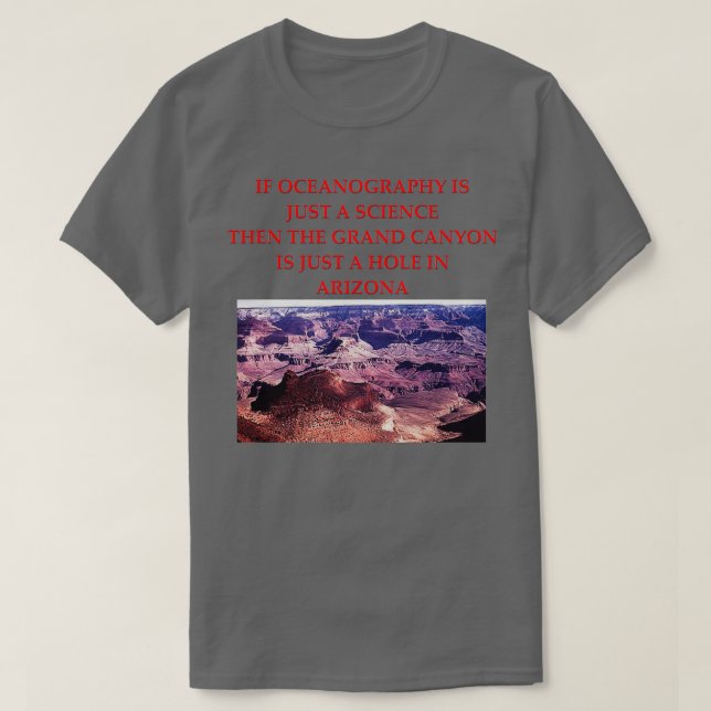 T-shirt Océanographe Joke 4 (Design devant)