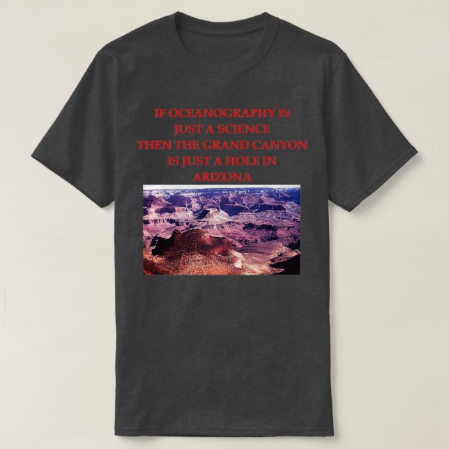 T-shirt Oceanographer Joke (Design devant)