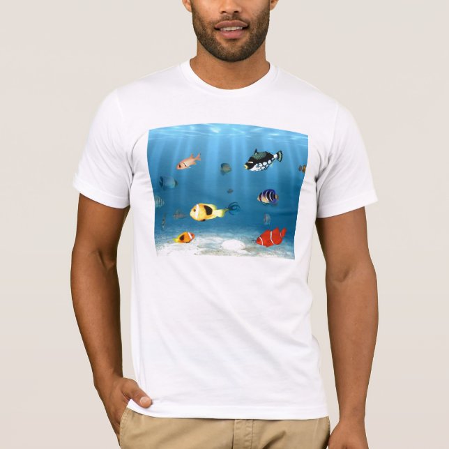 T-shirt Océans des poissons (Devant)
