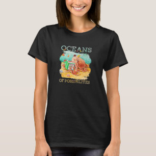 T-shirt Océans Des Possibilités Animaux De Mer Lecture Été