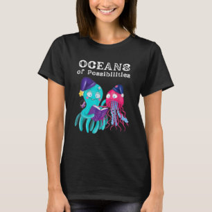 T-shirt Océans Des Possibilités Animaux De Mer Lecture Été
