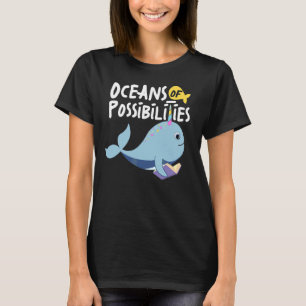T-shirt Océans Des Possibilités Animaux De Mer Lecture Été