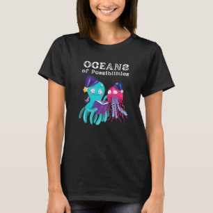 T-shirt Océans Des Possibilités Animaux De Mer Lecture Été