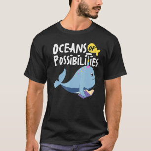 T-shirt Océans Des Possibilités Animaux De Mer Lecture Été