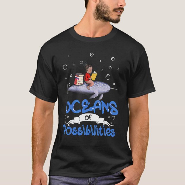 T-shirt Océans Des Possibilités Lecture Été 2022 Bibliothè (Devant)