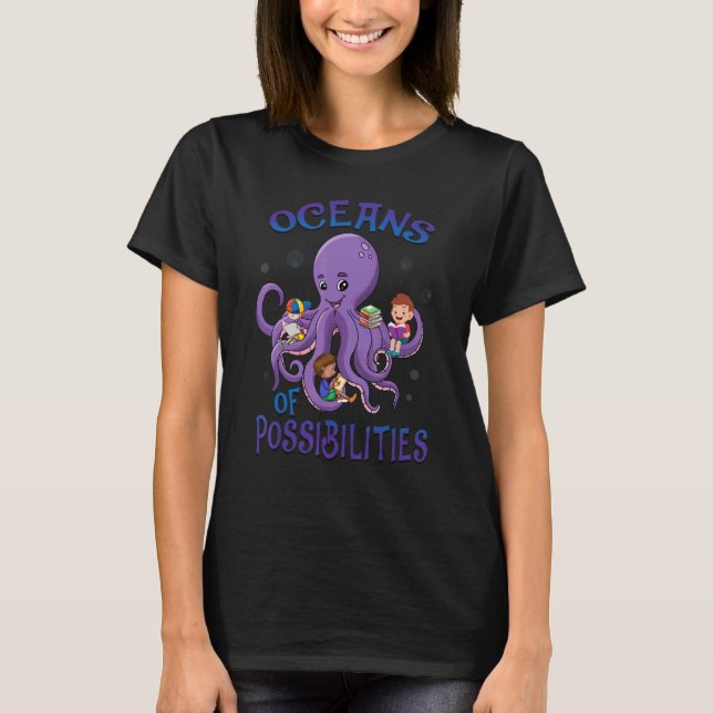 T-shirt Océans Des Possibilités Lecture Été 2022 Bibliothè (Devant)