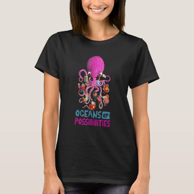 T-shirt Océans Des Possibilités Lecture Été 2022 Bibliothè (Devant)