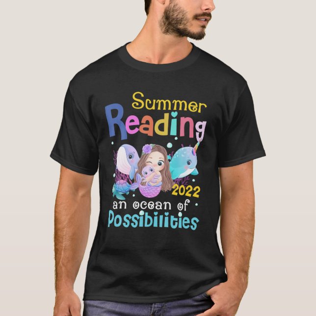 T-shirt Océans Des Possibilités Lecture Été 2022 Bibliothè (Devant)