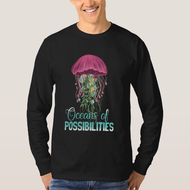 T-shirt Océans Des Possibilités Lecture Été Jellyfish 2 (Devant)