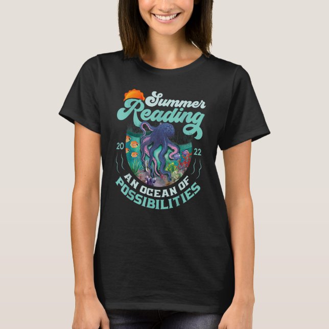 T-shirt Océans Des Possibilités Prix De Lecture Été Octop (Devant)