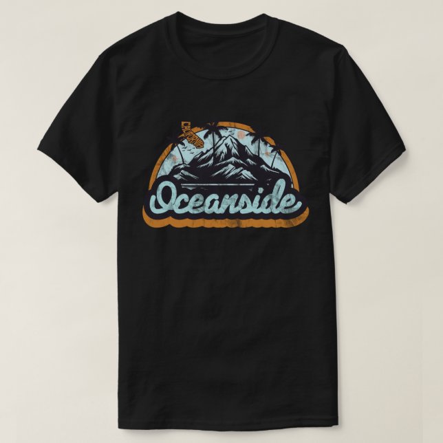 T-shirt Oceanside, Californie (Design devant)
