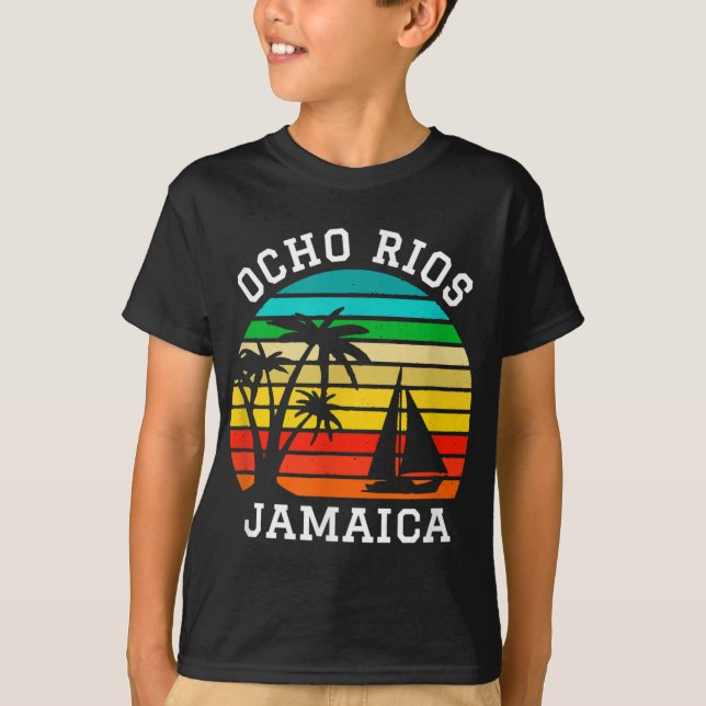 T-shirt Ocho Rios Jamaïque Vacances familiales (Devant)