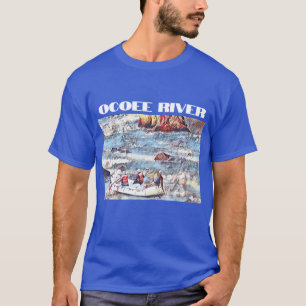 T-shirt Ocoee River Tennessee Peinture de rafting en eau v