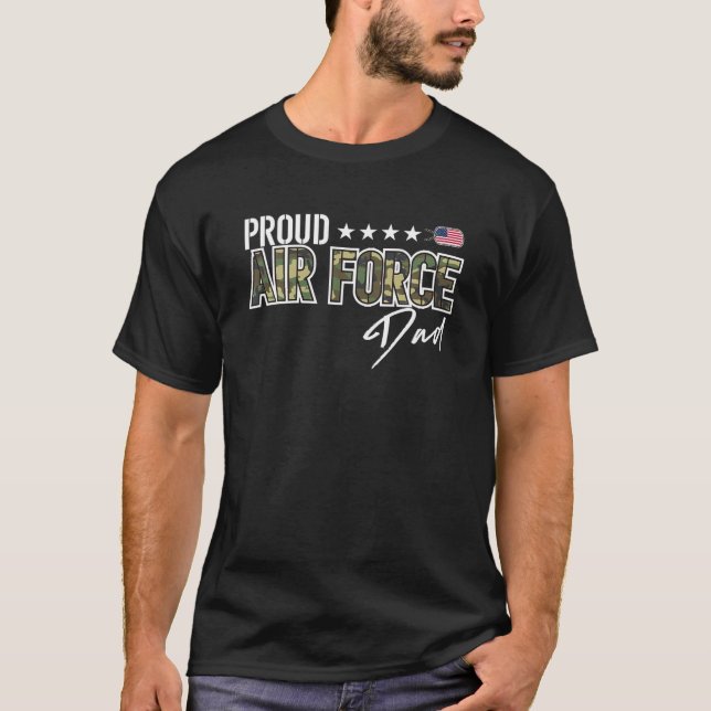 T-shirt OCP Fiers Air Force Papa (Devant)