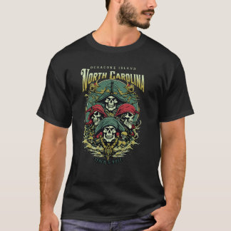 T-shirt Ocracoke Island Teach's Undead Pirates