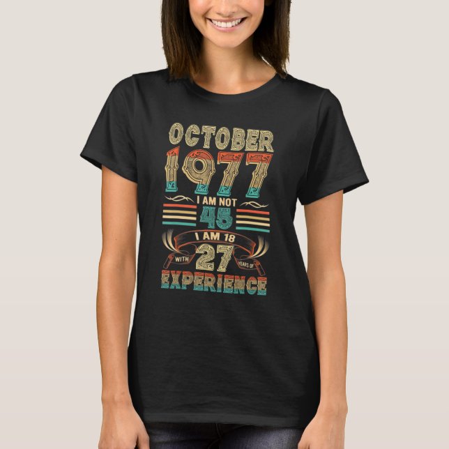 T-shirt October 1977 (Devant)