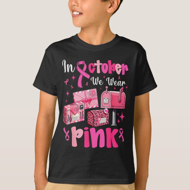T-shirt October We Wear Nk Breast Cancer Awareness Stal Wo (Devant)