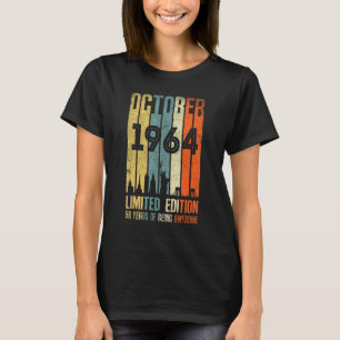 T-shirt Octobre 1964 58 Anniversaire 58 Anniversaire 1964
