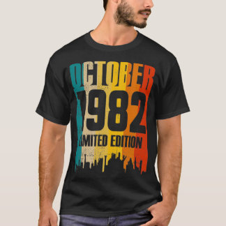 T-shirt Octobre 1982 39 Anniversaire Edition Limitée