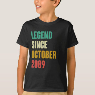 T-shirt Octobre 2009 13e anniversaire 13 ans Cadeau Annive