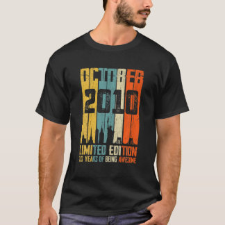 T-shirt Octobre 2010 T Chemise 10 Ans Chemise 2010