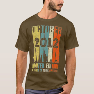T-shirt Octobre 2012 9 Anniversaire 9 Anniversaire 2012 An