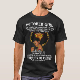 T-shirt Octobre Fille Le Diable Whischoché Dans Mon Oreill