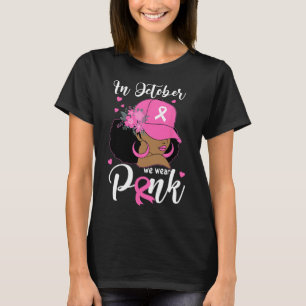 T-shirt Octobre Nous Portons Pink Breast Cancer Sensibilis