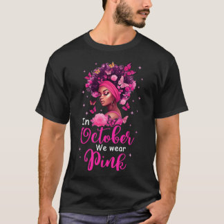 T-shirt Octobre Nous Portons Pink Breast Cancer Sensibilis
