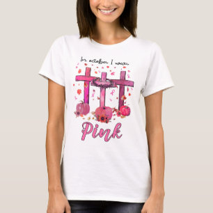 T-shirt Octobre Nous Portons Pink Christian Le Cancer Du S