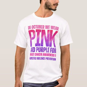T-shirt Octobre Nous Portons Rose