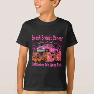 T-shirt Octobre Nous Portons Sein de Camion Monstre Hallow