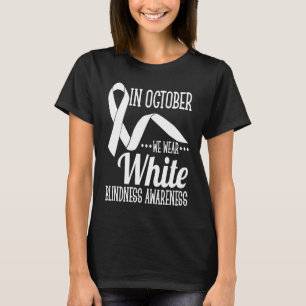 T-shirt Octobre Nous Portons Une Sensibilisation Blanche À