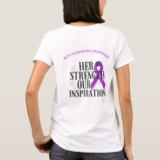 T-shirt Octobre Sensibilisation au syndrome de Rett (Sa fo