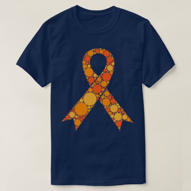T-shirt Octobre Sensibilisation TDAH Neurodiversité Orange (Design devant)