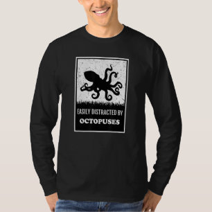 T-shirt Octopus Animal De Mer Profonde Facilement Distrait