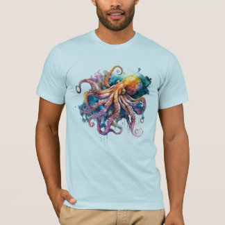 T-shirt Octopus aquarelle