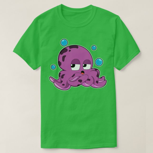 T-shirt Octopus avec bulles d'air (Design devant)