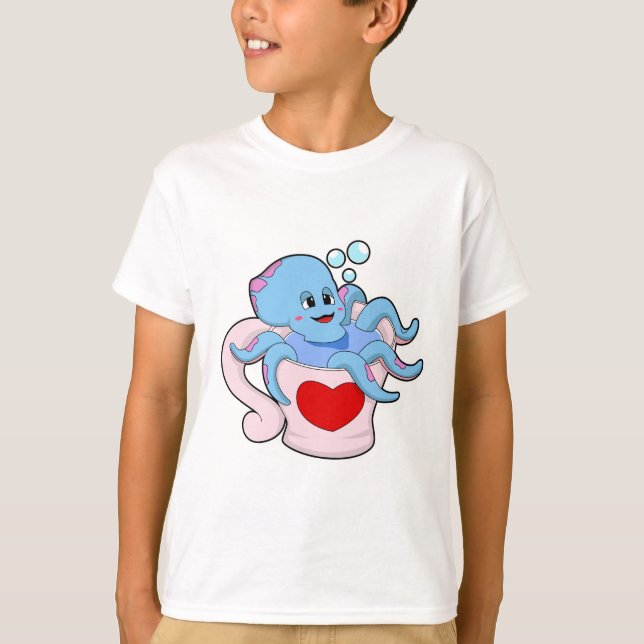 T-shirt Octopus avec Coeur Cup.PNG (Devant)