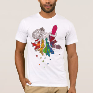 T-shirt Octopus avec cristaux