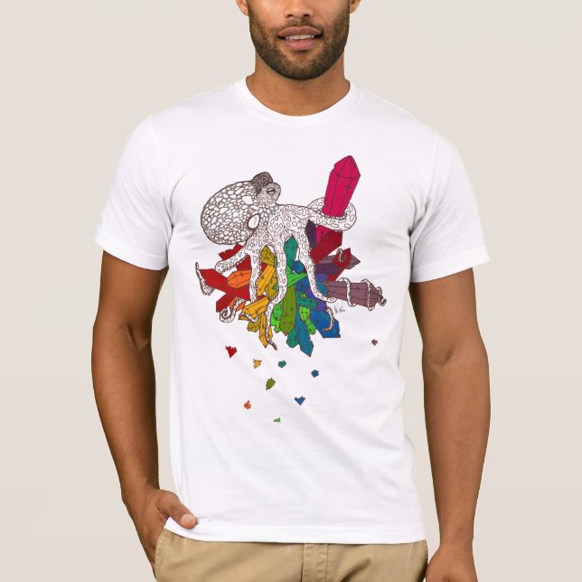 T-shirt Octopus avec cristaux (Devant)