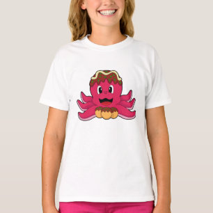 T-shirt Octopus avec gâteau