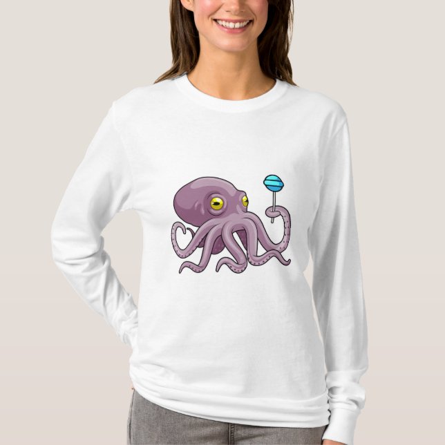 T-shirt Octopus avec Lollipop (Devant)