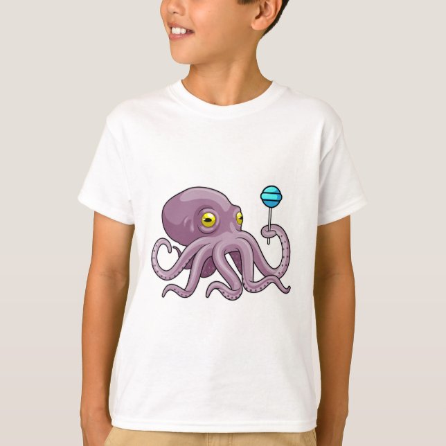T-shirt Octopus avec Lollipop (Devant)