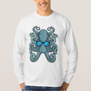 T-shirt Octopus avec lunettes de soleil